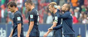 Hängende Köpfe: Hertha BSC braucht ein paar Siege.