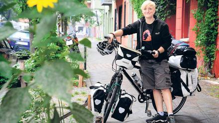 Ilka Schaumberg ist bereits 7000 Kilometer mit dem Fahrrad durch ganz Deutschland gefahren. 