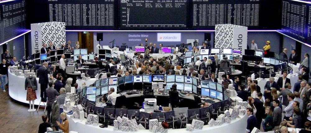 Mode auf dem Parket. Am Mittwoch startete Zalando erfolgreich an der Frankfurter Börse.
