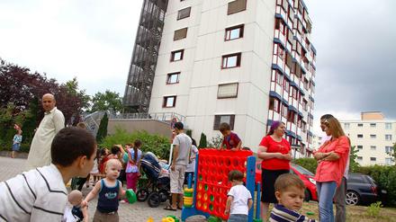 Flüchtlinge in Reinickendorf.