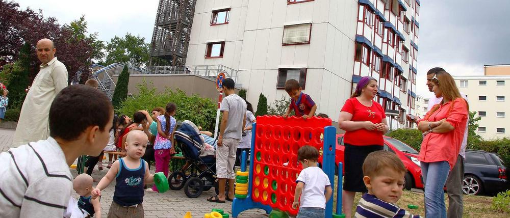 Flüchtlinge in Reinickendorf.