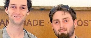 Manuel Niazi (links) und Tammo Mamedi haben aus australischen Pasteten ein Geschäftsmodell gemacht. 