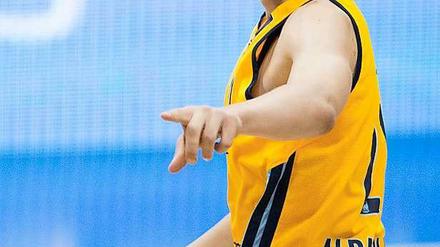 Junger Mann des Spiels. Der 17-Jährige Moritz Wagner erzielte beim Debüt für Alba Berlin gegen Göttingen sechs Punkte.