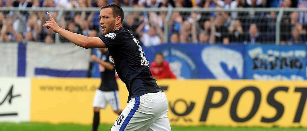 Julian Schieber muss gegen Stuttgart passen.