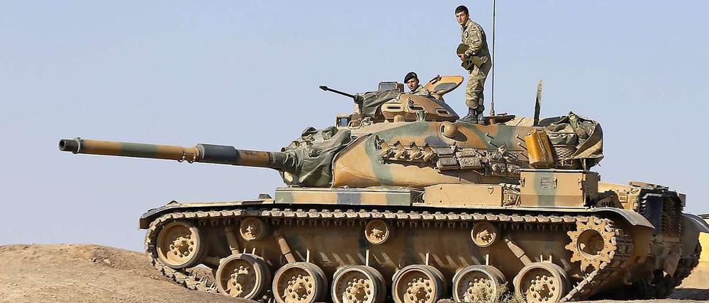 Türkische Truppen sollen offenbar in Syrien eine Pufferzone einrichten.