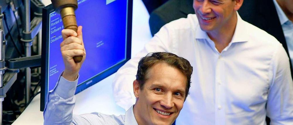 Oliver Samwer durfte am Donnerstag beim Handelsauftakt die Glocke für Rocket Internet läuten.