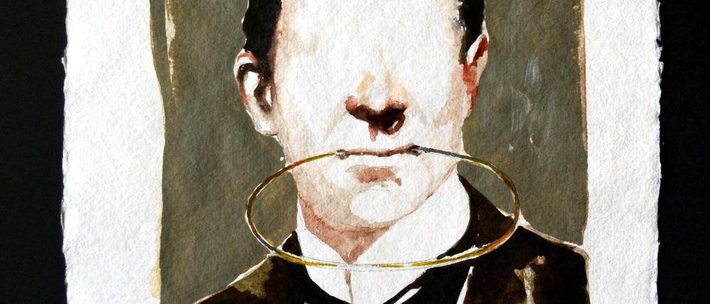 Die Berliner Galerie Martin Mertens hat das Bild "Strange Memories" (2014) von Radu Belcin dabei