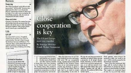 In der „Atlantic Times“ schreiben regelmäßig hochrangige Politiker. 