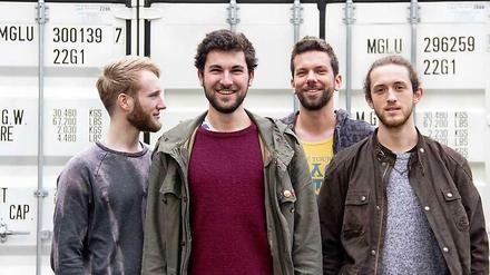 „Jamin Chirer Quartet“ - V.l.n.r. Philip Dornbusch (Drums), Benjamin Geyer (Piano), Thomas Kolarczyk (Kontrabass) und Nils Wrasse (Saxophon).