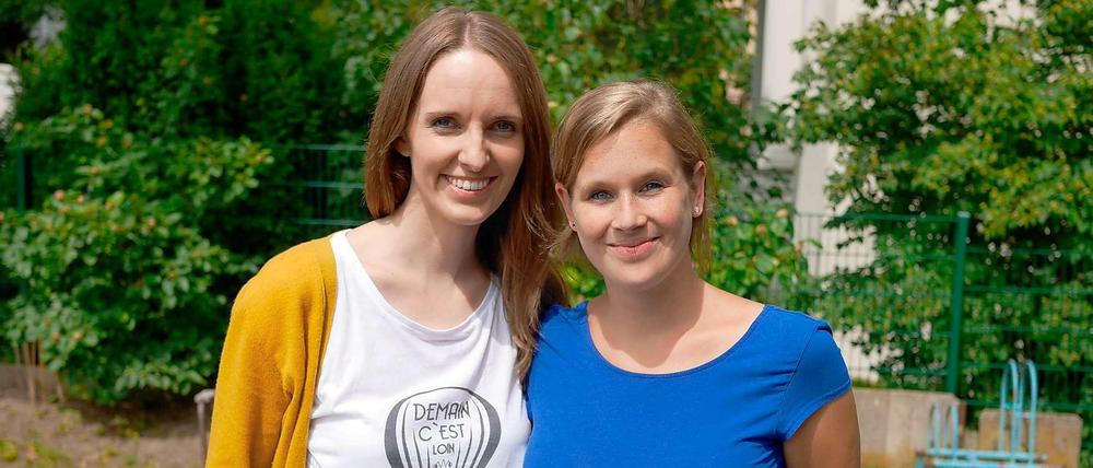 Anna Kaiser (links) und Jana Tepe hatten ihre Start-up Idee während sie in einer Personalagentur gearbeitet haben. Auf ihrer Jobsharing-Plattform wollen sie Menschen zusammenführen, die nicht Vollzeit sondern im Team arbeiten möchten. Und hier finden diese Menschen auch die Firmen, die alternativen Beschäftigungsmodellen offen gegenüber stehen.