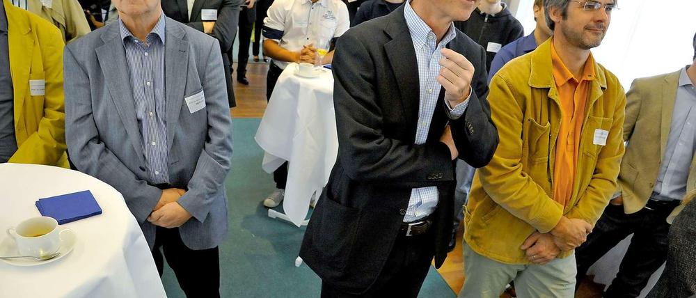 Im Magnus-Haus Berlin wurde die Bekanntgabe des Nobelpreisträgers für Physik 2014 live übertragen aus Stockholm.