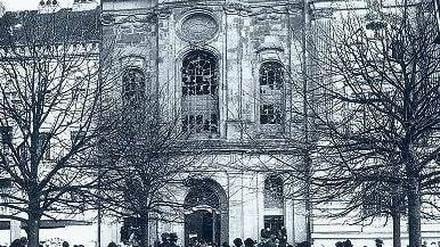 Die alte Potsdamer Synagoge wurde im Weltkrieg zerstört. 