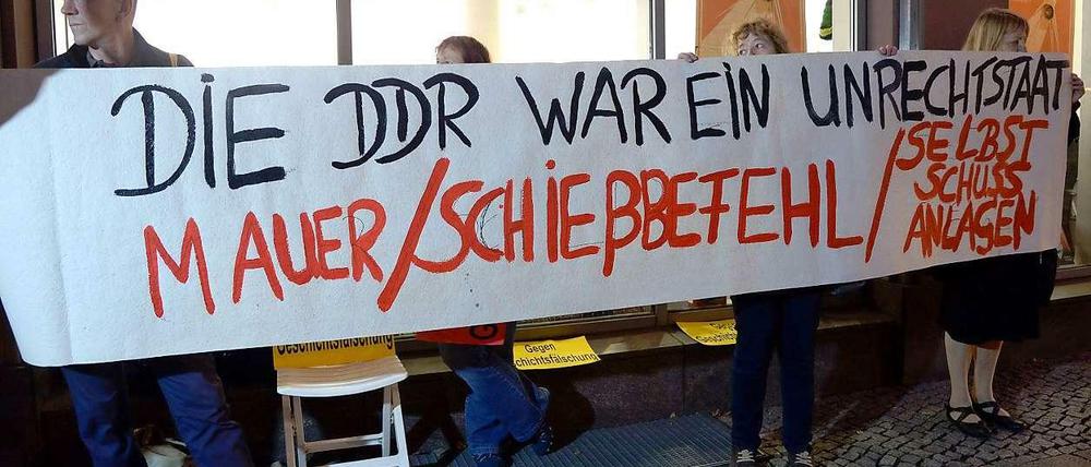 Die DDR war ein Unrechtsstaat. Für viele ist das keine Frage - für viele in der Linkspartei schon.
