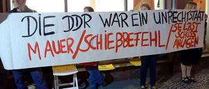 Die DDR war ein Unrechtsstaat. Für viele ist das keine Frage - für viele in der Linkspartei schon.
