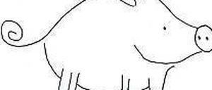 Ferkel Winnifred. Zeichnung auf dem Buchtitel. 