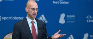 Wohin zuerst? Mit dieser Frage beschäftigt sich NBA-Commissioner Adam Silver. Das internationale Interesse an der Basketball-Liga ist riesengroß.