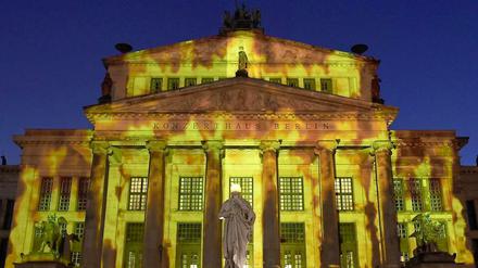 Das Konzerthaus am Gendarmenmarkt während des "Festival of Lights".
