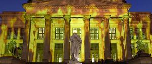 Das Konzerthaus am Gendarmenmarkt während des "Festival of Lights".