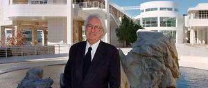 Richard Meier vor dem von ihm entworfenen Getty Center in Los Angeles.