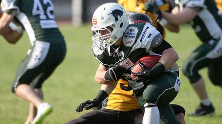 Auf zum nächsten Meistertitel? Die Schwäbisch Hall Unicorns mit Safety Gerhard Jäger fordern Titelverteidiger Braunschweig heraus.