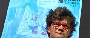 Eigenwilliger Humor: Marcus Weimer auf der Buchmesse.