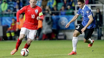 Rrrroooniiii! Hertha- und England-Fans verbindet ein ähnlicher Ruf nach einem Publikumsliebling, hier Wayne Rooney (l.).