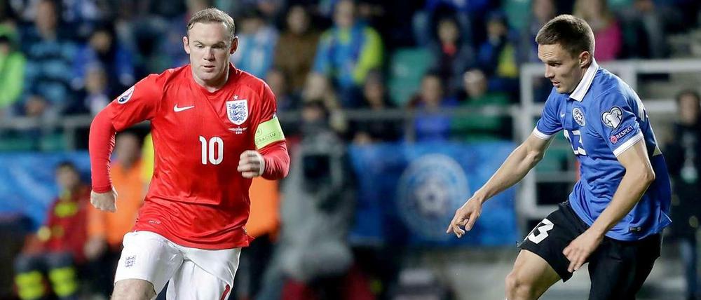 Rrrroooniiii! Hertha- und England-Fans verbindet ein ähnlicher Ruf nach einem Publikumsliebling, hier Wayne Rooney (l.).