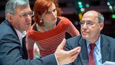 Bernd Riexinger, Katja Kipping, Gregor Gysi