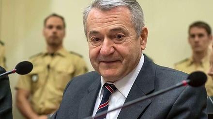 Der ehemalige jugoslawische Geheimdienstchef Zdravko Mustac am Freitag in München vor dem Oberlandesgericht.