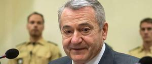 Der ehemalige jugoslawische Geheimdienstchef Zdravko Mustac am Freitag in München vor dem Oberlandesgericht.