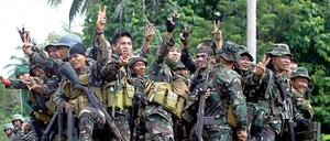 Die philippinische Armee gab sich am Freitag siegessicher.