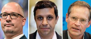 Einer macht das Rennen: Jan Stöß, Raed Saleh und Michael Müller ( von links)
