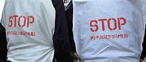 Demonstration gegen den Terrorismus des "Islamischen Staats" in Berlin. 