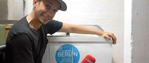 Chris Guse auf seiner Tour durch die Berliner Start-up-Welt.
