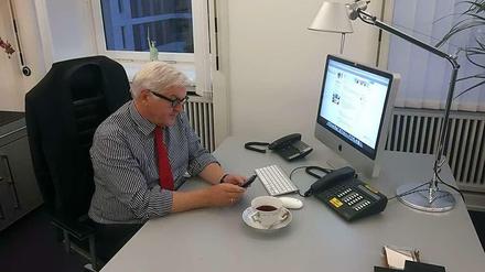 Steinmeier beim Twittern: "Hat Spaß gemacht - bis zum nächsten Mal!"
