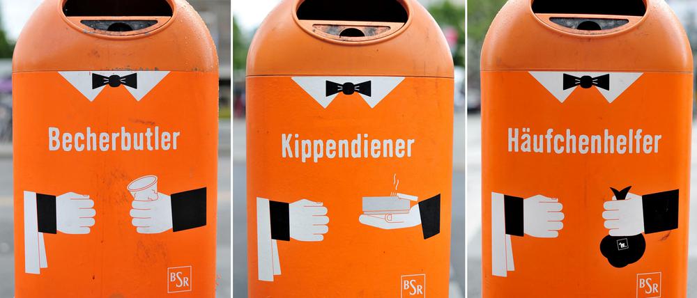 Wer kann seine Zigarette bei so charmanten Sprüchen noch auf den Boden schnippen?