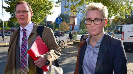 Linke-Verhandler Bodo Ramelow, Susanne Hennig-Wellsow: "Wir machen den Sack heute zu."