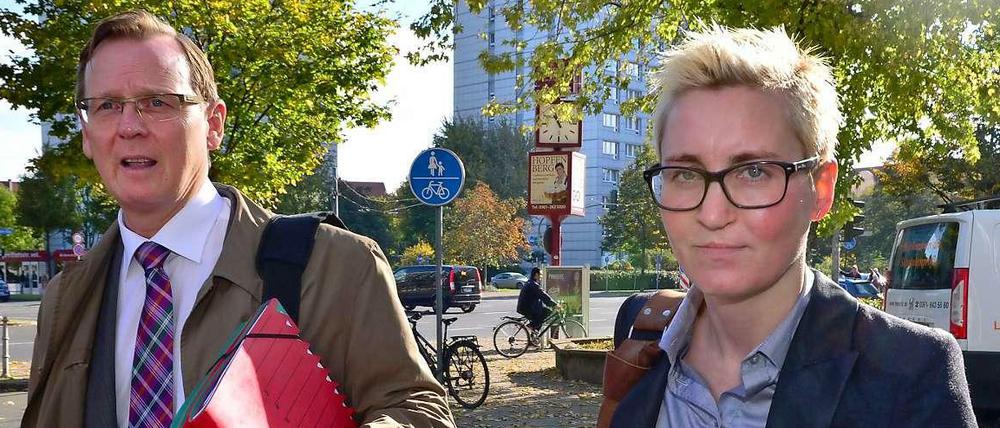 Linke-Verhandler Bodo Ramelow, Susanne Hennig-Wellsow: "Wir machen den Sack heute zu."