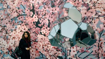 Eine Arbeit des argentinischen Künstlers Tomas Saraceno auf der Frieze.