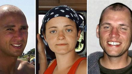 Die Mitglieder der NSU-Terrorzelle: Uwe Böhnhardt (rechts) mit Uwe Mundlos und Beate Zschäpe.