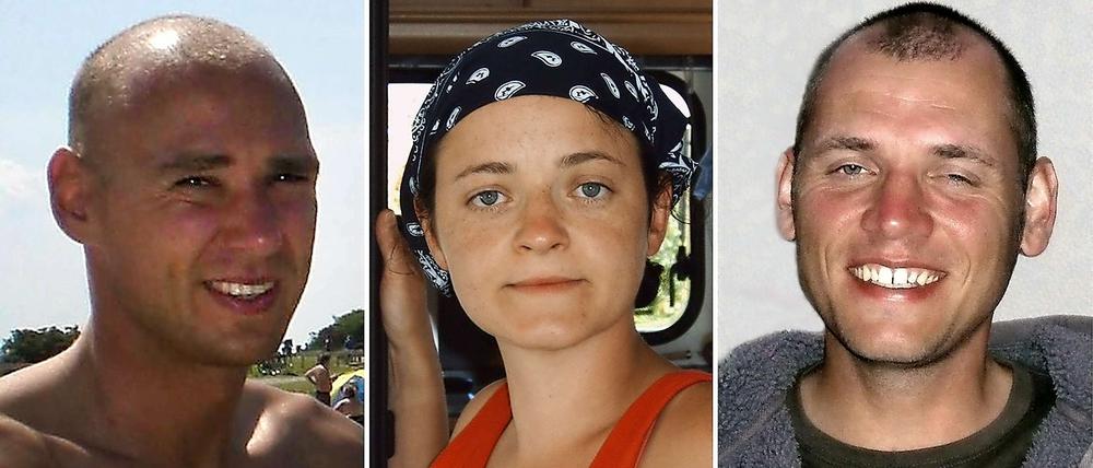 Die Mitglieder der NSU-Terrorzelle: Uwe Böhnhardt (rechts) mit Uwe Mundlos und Beate Zschäpe.