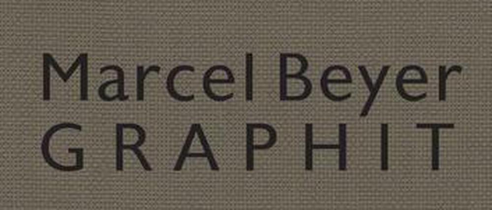 Buchcover von Marcel Beyers Gedichtband "Graphit".