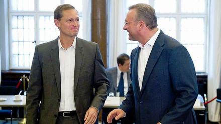 Michael Müller als designierter Bürgermeister, Frank Henkel: In der Berliner Koalition gibt es jetzt nicht nur personell Bewegung. 