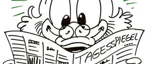 Dahinter steckt immer ein kluger Kopf: Dieses Bild zeichnete Don Rosa einst bei einem Berlinbesuch.