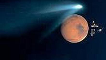Kontakt. Der Komet Siding Spring begegnet dem Mars. 