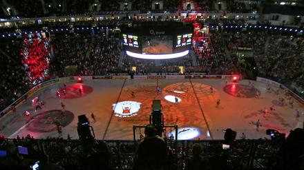 So sieht es bei den Eisbären in der o2-World aus, wenn die Fans noch drin sind.