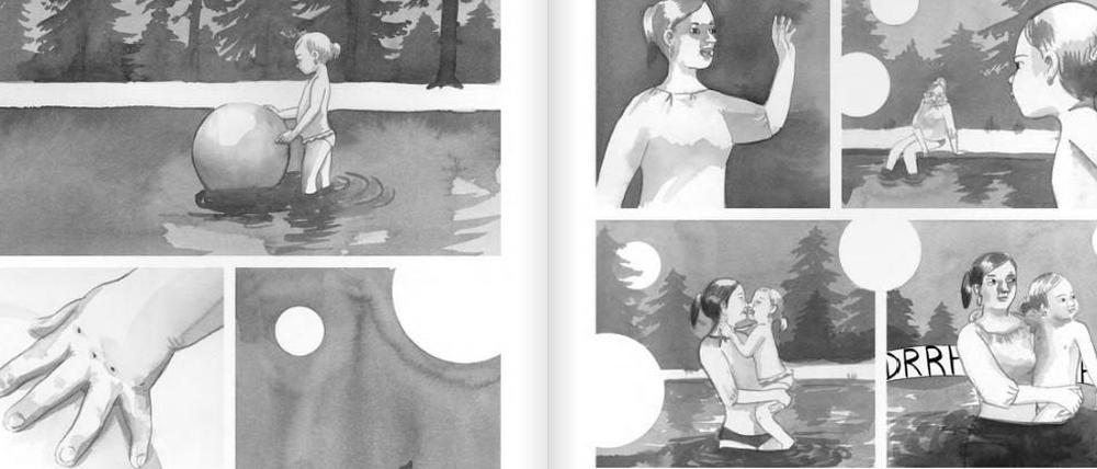 Schatten der Vergangenheit: Eine Doppelseite aus "Gröcha".