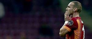 Wesley Snejder wartet angeblich noch auf eine Million Euro Gehalt bei Galatasaray Istanbul.