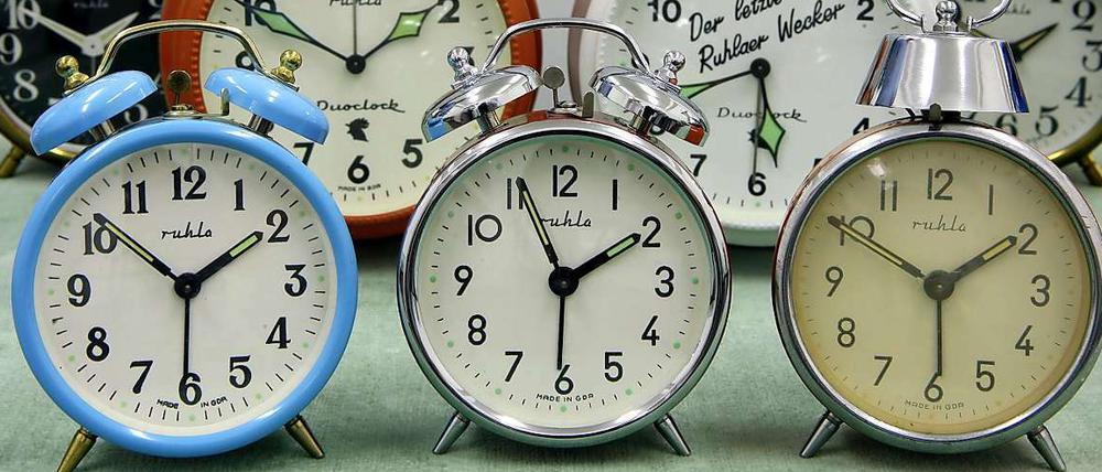 Viel Arbeit wartet auf die Mitarbeiter im Uhrenmuseum Ruhla bei der Zeitumstellung.