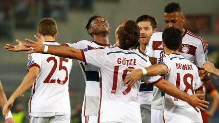 Tanz mit mir: Der FC Bayern beherrschte die Begegnung in Rom.